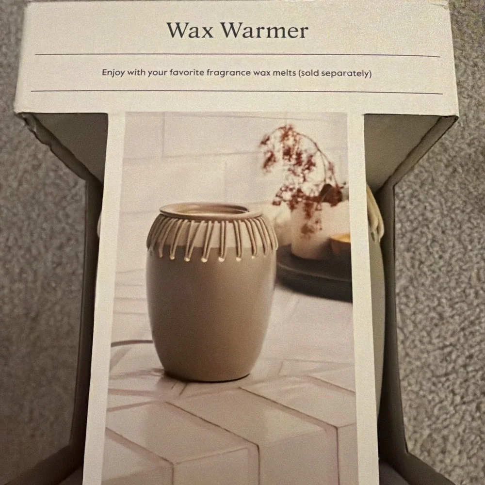 Threshold Woven Ceramic Sanded Tabletop Wax Warmer - Threshold‎